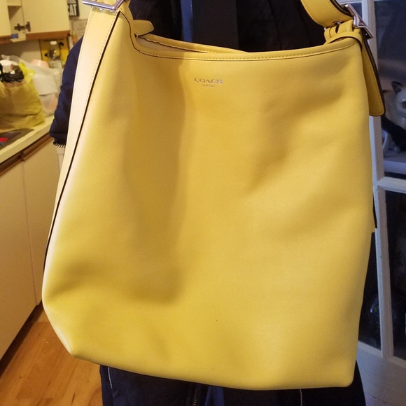 Coach Handbags - Gorgeous yellow summer coach shoulder bag